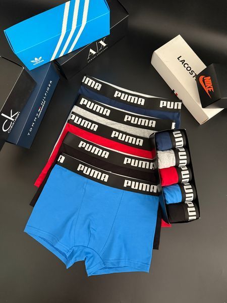Чоловічі труси Puma (Пума) Набір з 5 штук | Набір Чоловічої нижньої білизни - (бавовняні) MT-0000108 фото