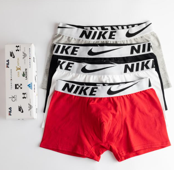 Мужские трусы Nike (Найк) Набор из 5 штук | Набор Мужского нижнего белья - (хлопковые) MT-0000077 фото