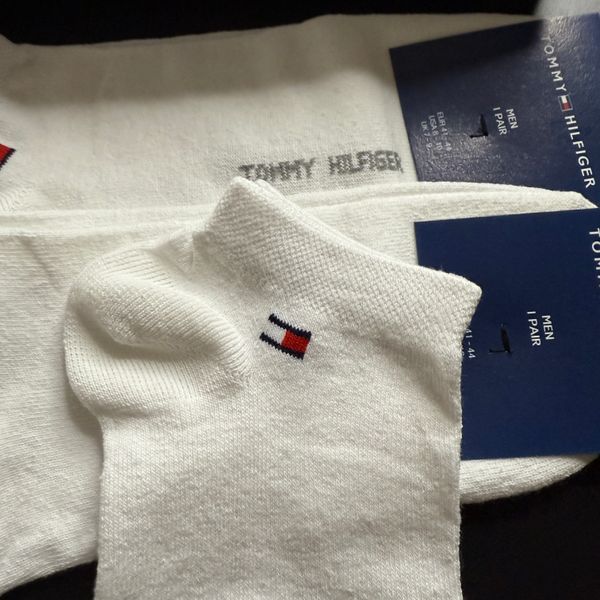 Шкарпетки Чоловічі Tommy Hilfiger (Томми Хилфигер) - Білі - комплект 9 пар NM-0000006 фото
