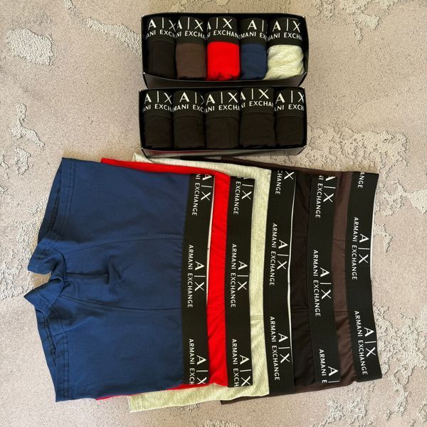Мужские трусы Armani (Армани) Набор из 5 штук | Набор Мужского нижнего белья - (хлопковые) MTT-0000021 фото