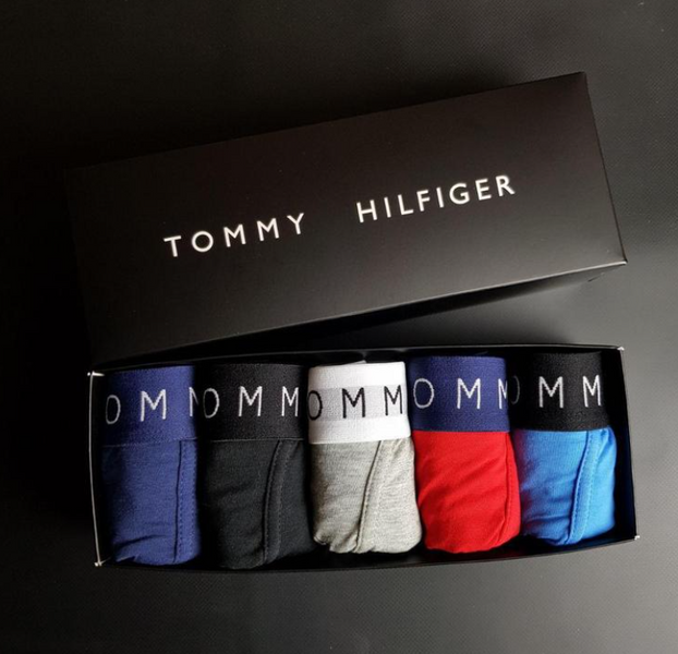 Мужские трусы Tommy Hilfiger (Томми Хилфигер) Набор из 5 штук | Набор Мужского нижнего белья - (хлопковые) MT-0000089 фото