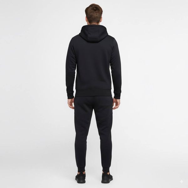 Зимний Мужской Спортивный костюм (Турция) Nike (Найк) Кофта и штаны - Чёрный ZSPKT-0000012 фото