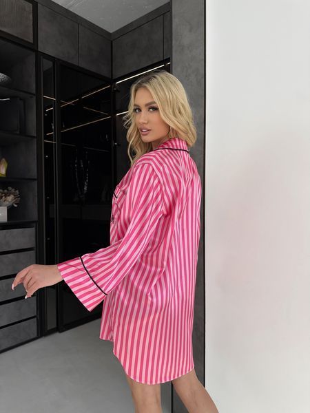 Жіноча нічна сорочка Victoria's Secret (Вікторія Сікрет) - Малинова PJR-000011 фото