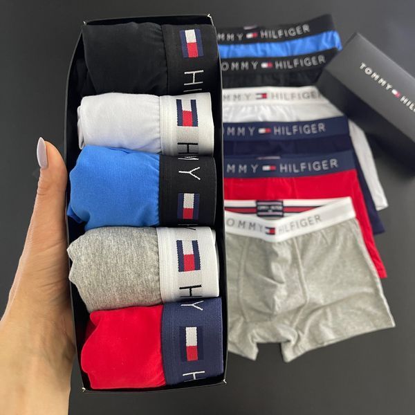 Мужские трусы Tommy Hilfiger (Томми Хилфигер) Набор из 5 штук | Набор Мужского нижнего белья - (хлопковые) MT-0000091 фото
